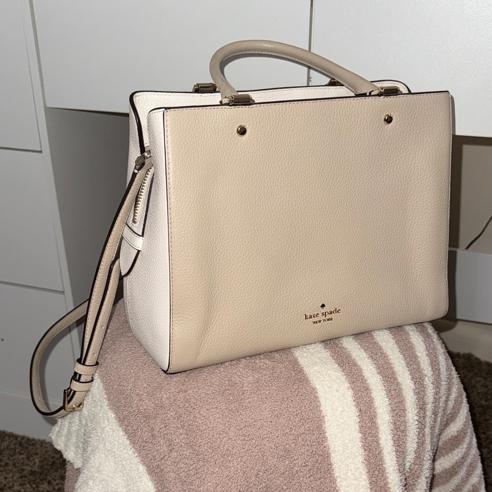 Kate Spade Beige Satchel Bag